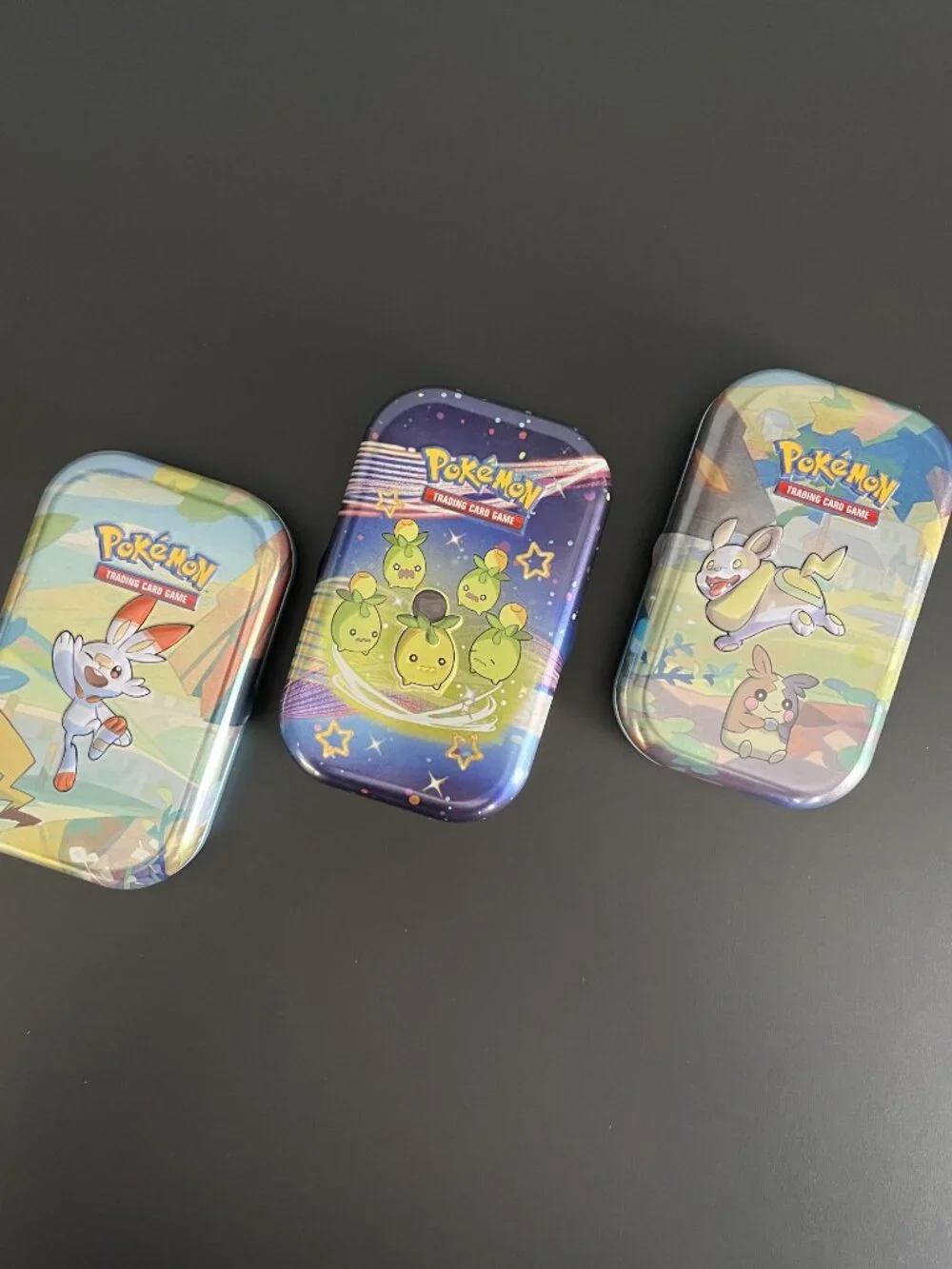 SET of 3 EMPTY Pokemon Card Tins